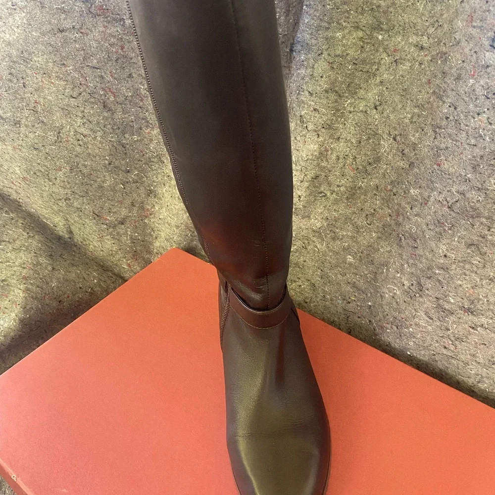 Vaneli Brown Over the Knee Boots with Classic Design